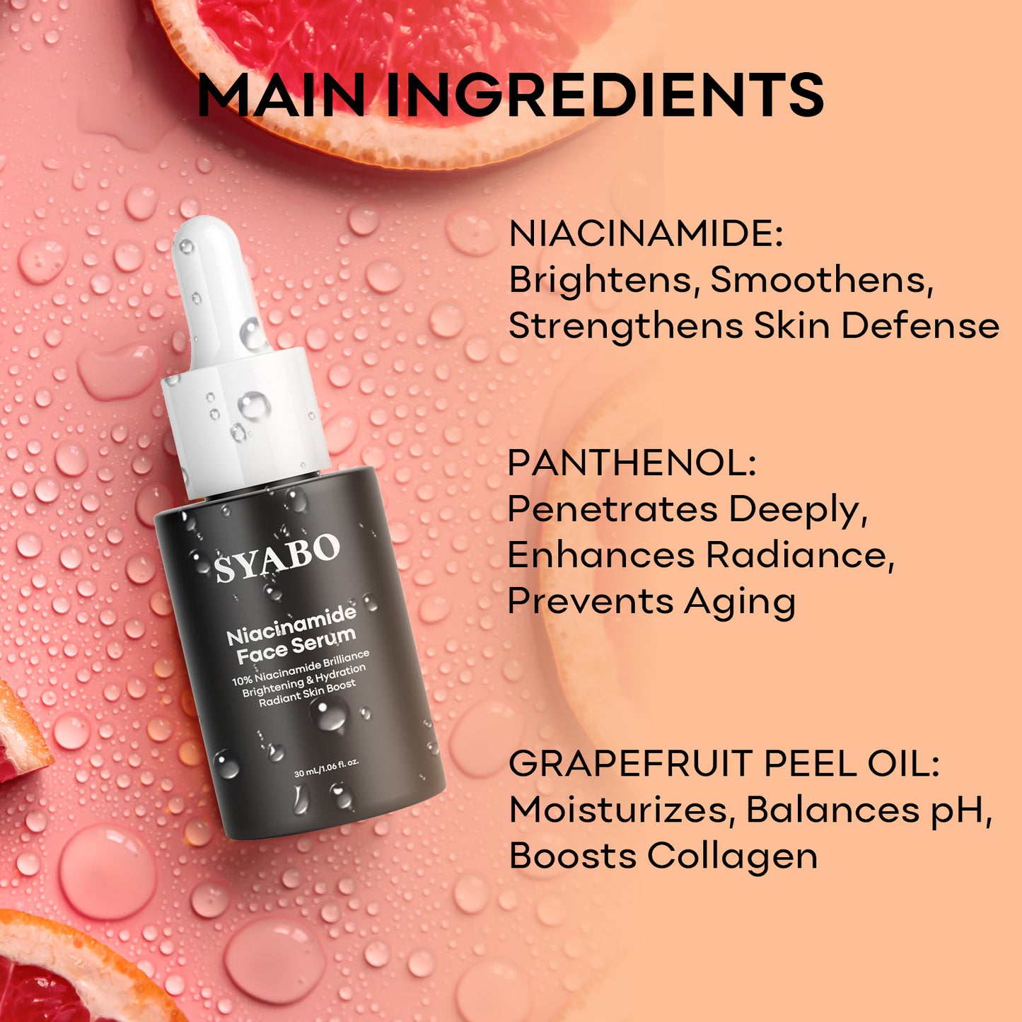 SYABO Niacinamide Face Cream, Anti-aging Face Moisturizer, Dilute Acne Marks, Even Skin Tone, Increase Skin Luster - All Skin Types 1.76 Fl. oz/ 50ml Skincare Lighten Skin Repair Moisture Hydrate Hydrating Moisturizing