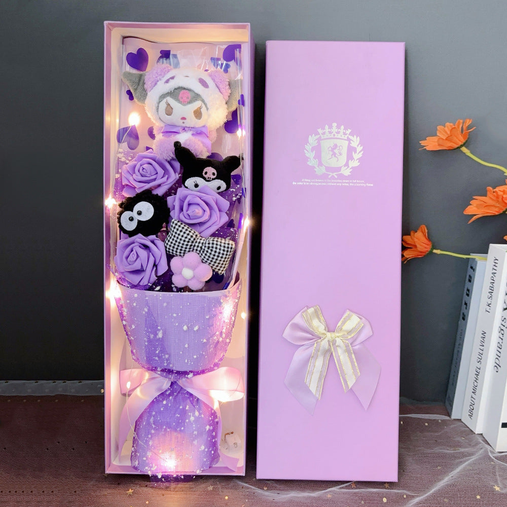 Stitch&Sanrio bouquet with lights