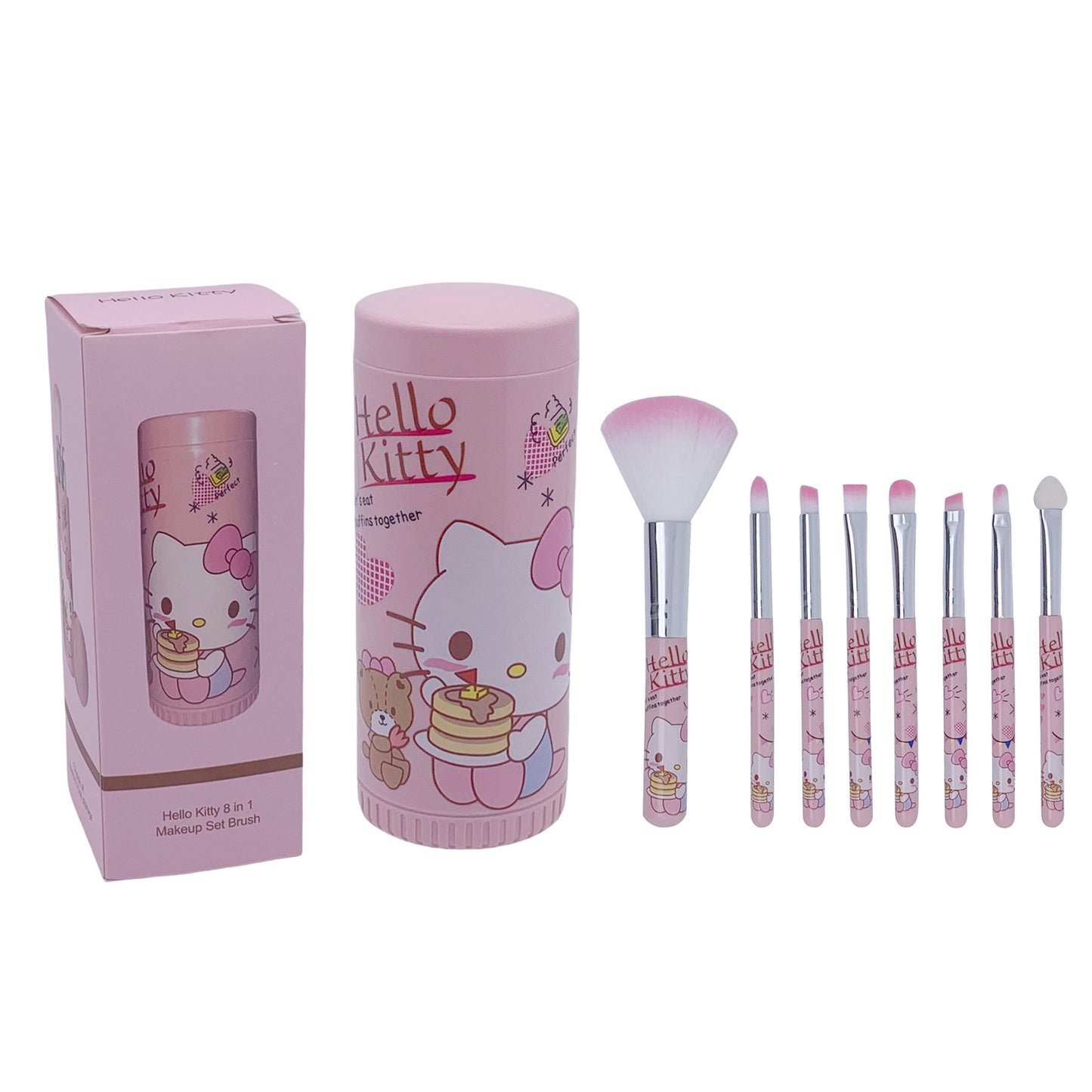 HK makeup brush set(bucket+8 brushes)