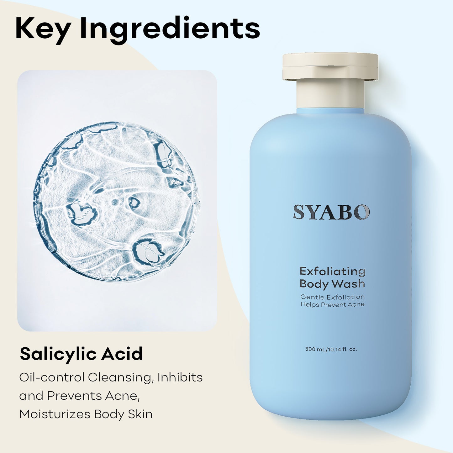 SYABO Anti Dandruff Shampoo for Flaky, Dry, Itchy Scalp, Remove Dandruff and Itching, Soft and Fluffy, Scalp Care and Protect Scalp 10.14 Fl Oz