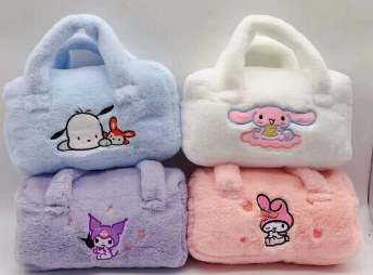 Sanrio fluffy 2 in 1 messenger bag&handbag