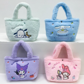Sanrio fluffy 2 in 1 messenger bag&handbag