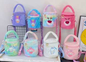 Sanrio fluffy 2 in 1 messenger bag&handbag