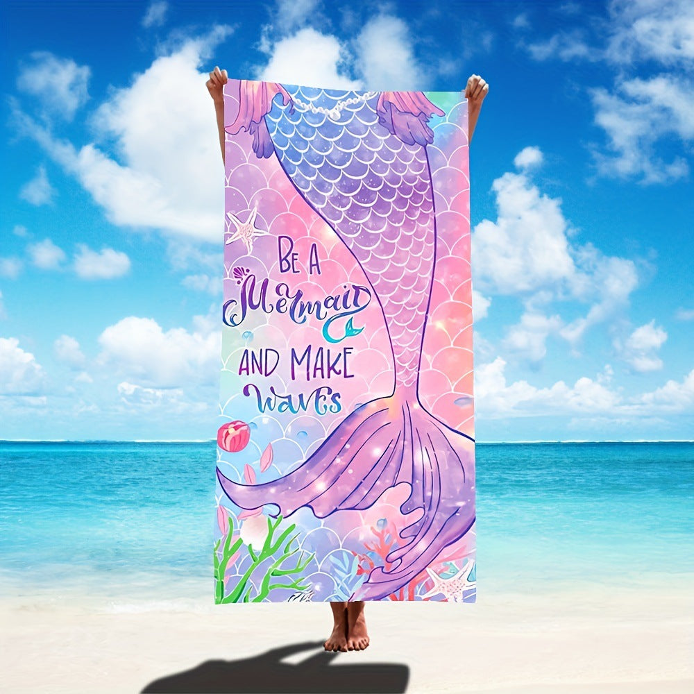 Sanrio&Stitch&Barbie&Mermaid Bath Towel