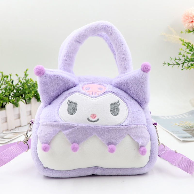 Sanrio fluffy 2 in 1 messenger bag&handbag