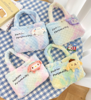 Sanrio fluffy 2 in 1 messenger bag&handbag